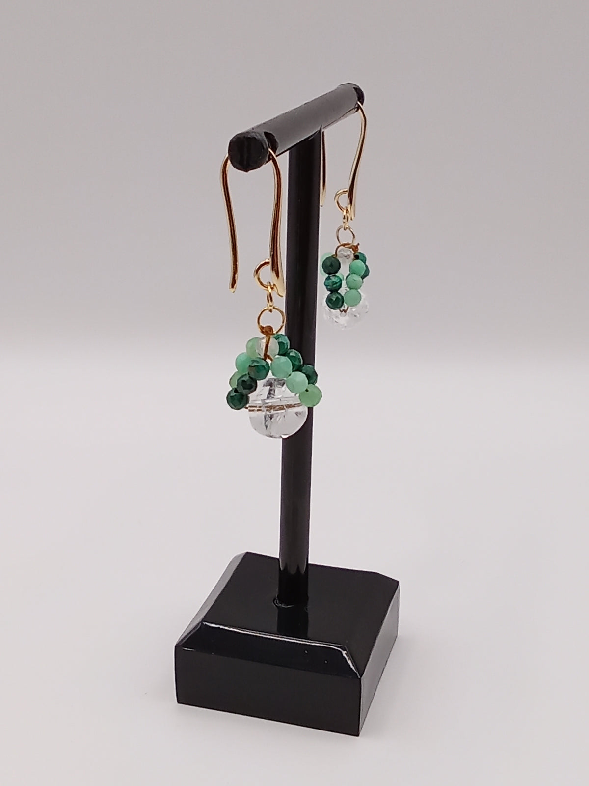 Boucle d'oreille Essence d'Émeraude