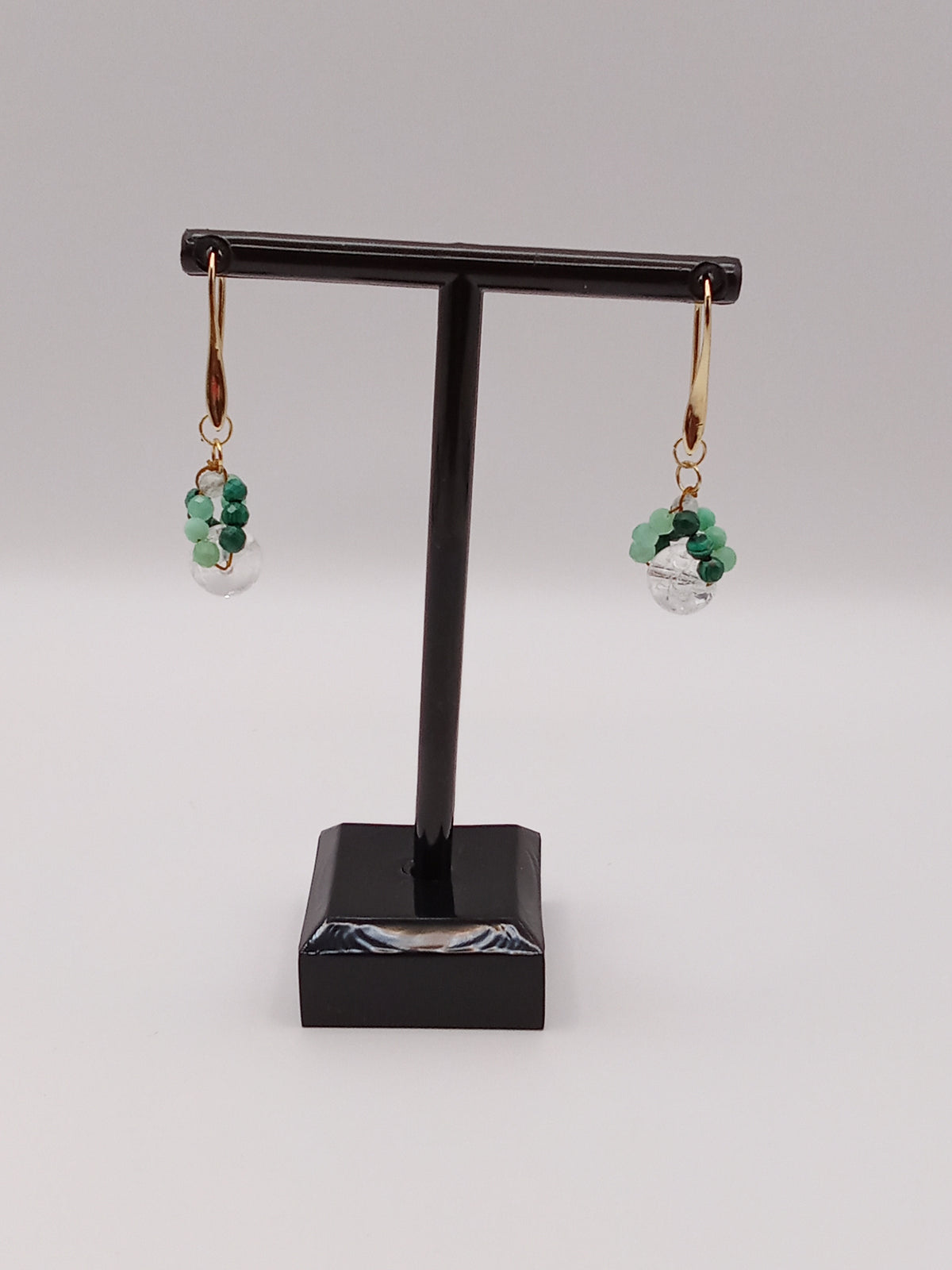 Boucle d'oreille Essence d'Émeraude