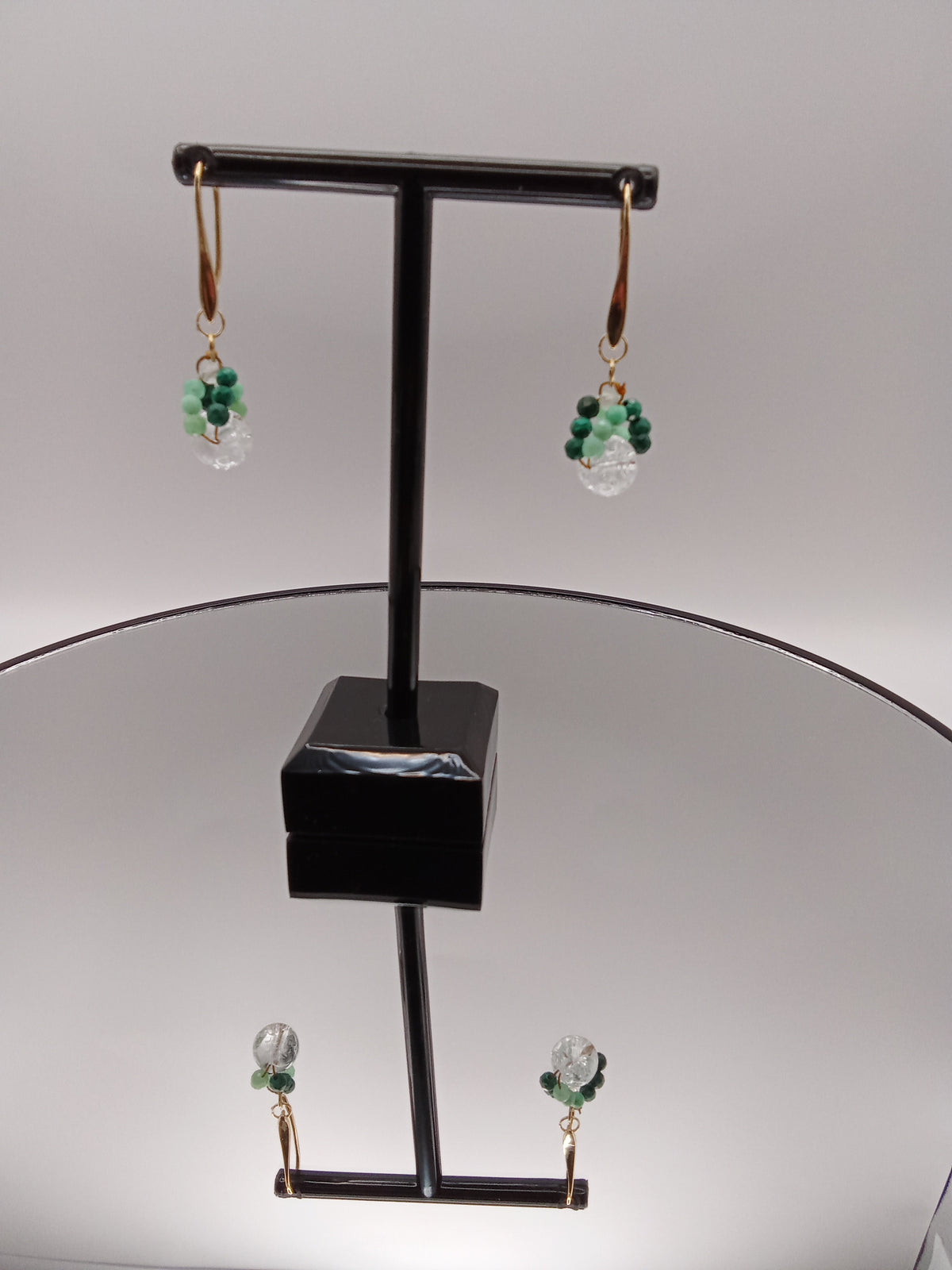 Boucle d'oreille Essence d'Émeraude